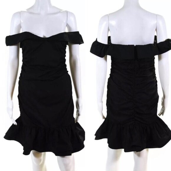 NBD Dress Black New Revolve Hailee Ruched Dress in Black Size S NWT - Picture 5 of 10